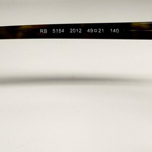 Ray-Ban Clubmaster Eyeglasses RB 5154 2012 49-21 140 Tortoise Silver Frames image 5
