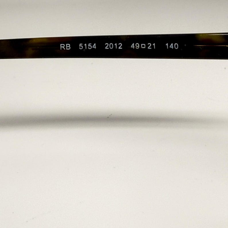 Ray-Ban Clubmaster Eyeglasses RB 5154 2012 49-21 140 Tortoise Silver Frames image 5