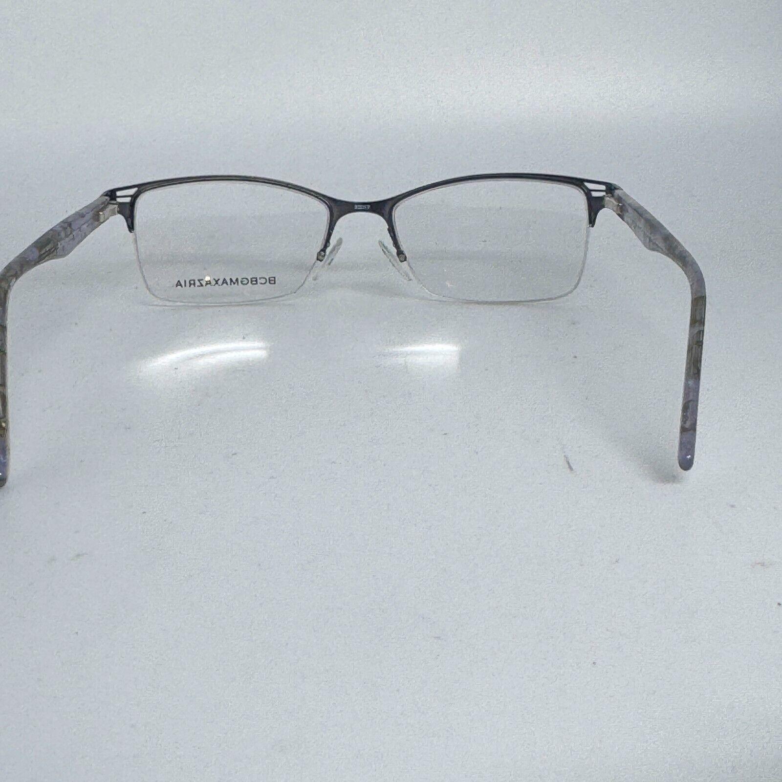 BCBGMAXAZRIA CV Milena Blue Nightfall Eyeglasses Frames‎ Women 52 17 130MM New BCBG Maxazria Cat Eye Half Rim Eyeglasses Milena Blue  main image 3