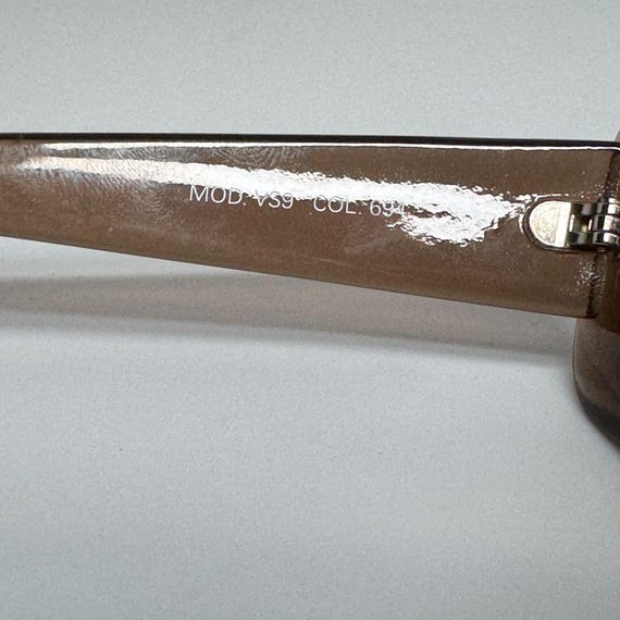 Versus Brown Rectangular Glasses Gray Lens Italy … - image 5