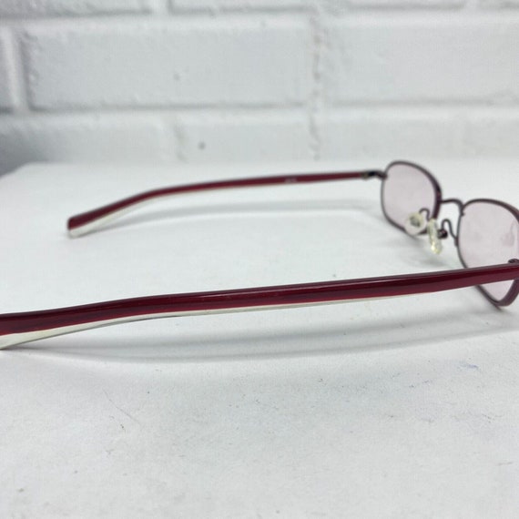 Miyazawa  Eyeglasses Frames Red Round Oval Metal … - image 5