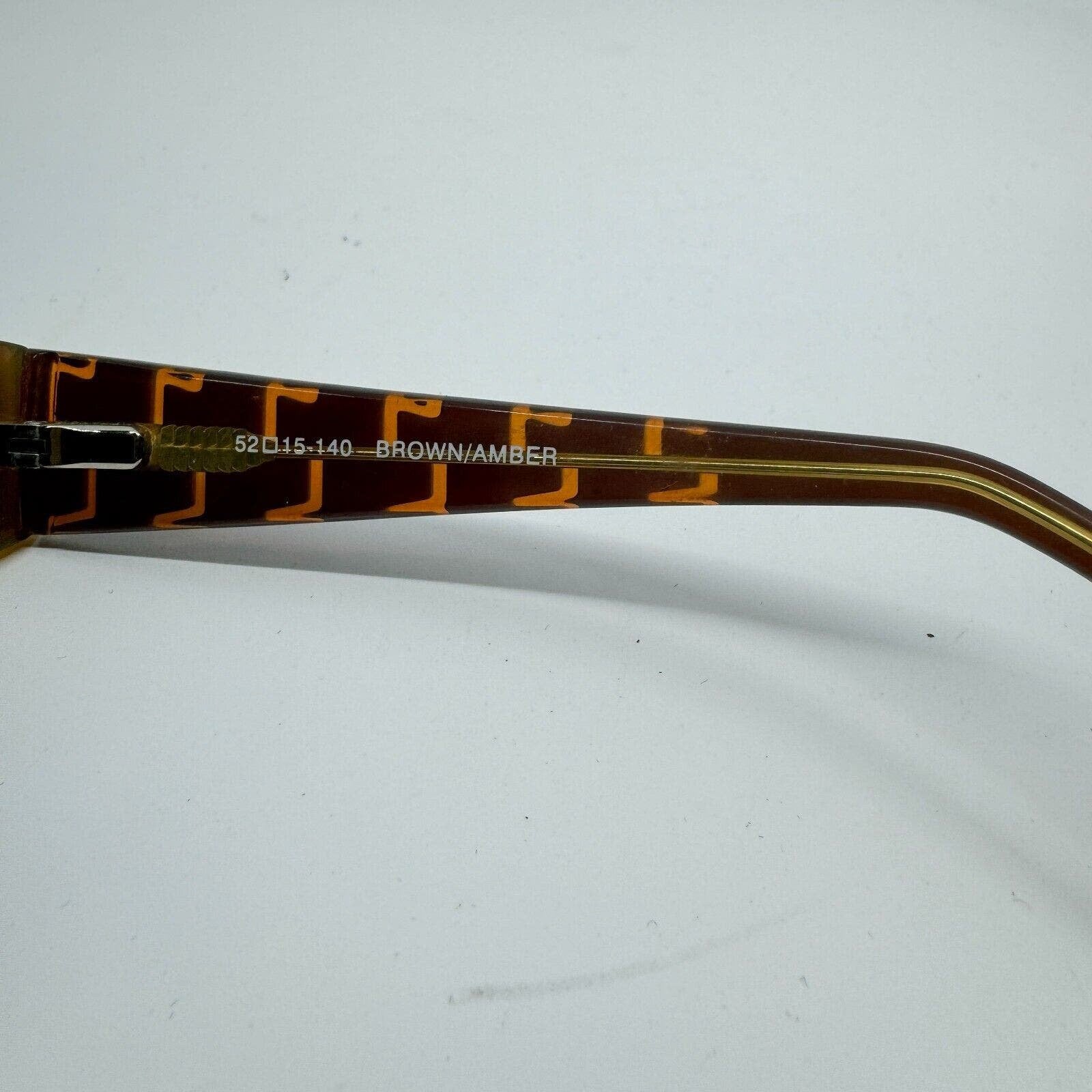 Bulova Eyeglasses Frame Brown Rectangle Trapani Orange Full Rim 52-15-140 H10174 Navarre Eyeglasses - Bulova Authorized Retailer | coolframes  main image 2