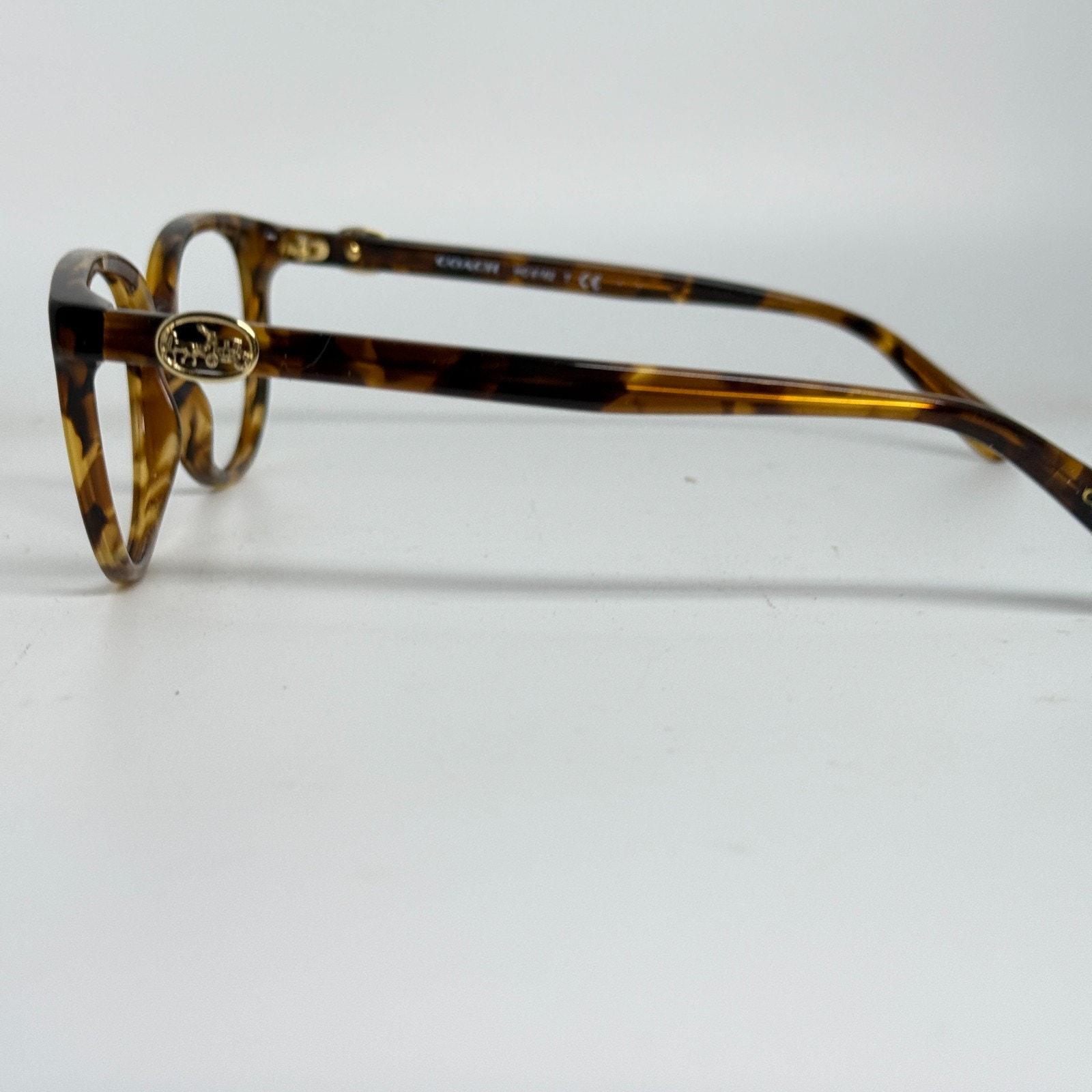 Coach Eyeglasses HC6182 5664 Milky Amber Tortoise 52-17-140  display picture 3