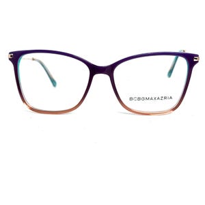 BCBGMAXAZRIA Eyeglasses Frames Fleur Purple Fade Round 53-16  display picture 3