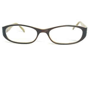 Jill Stuart JS 189A-3 Brown Oval Eyeglasses Frames 50-17-135 Rhinestone Detail