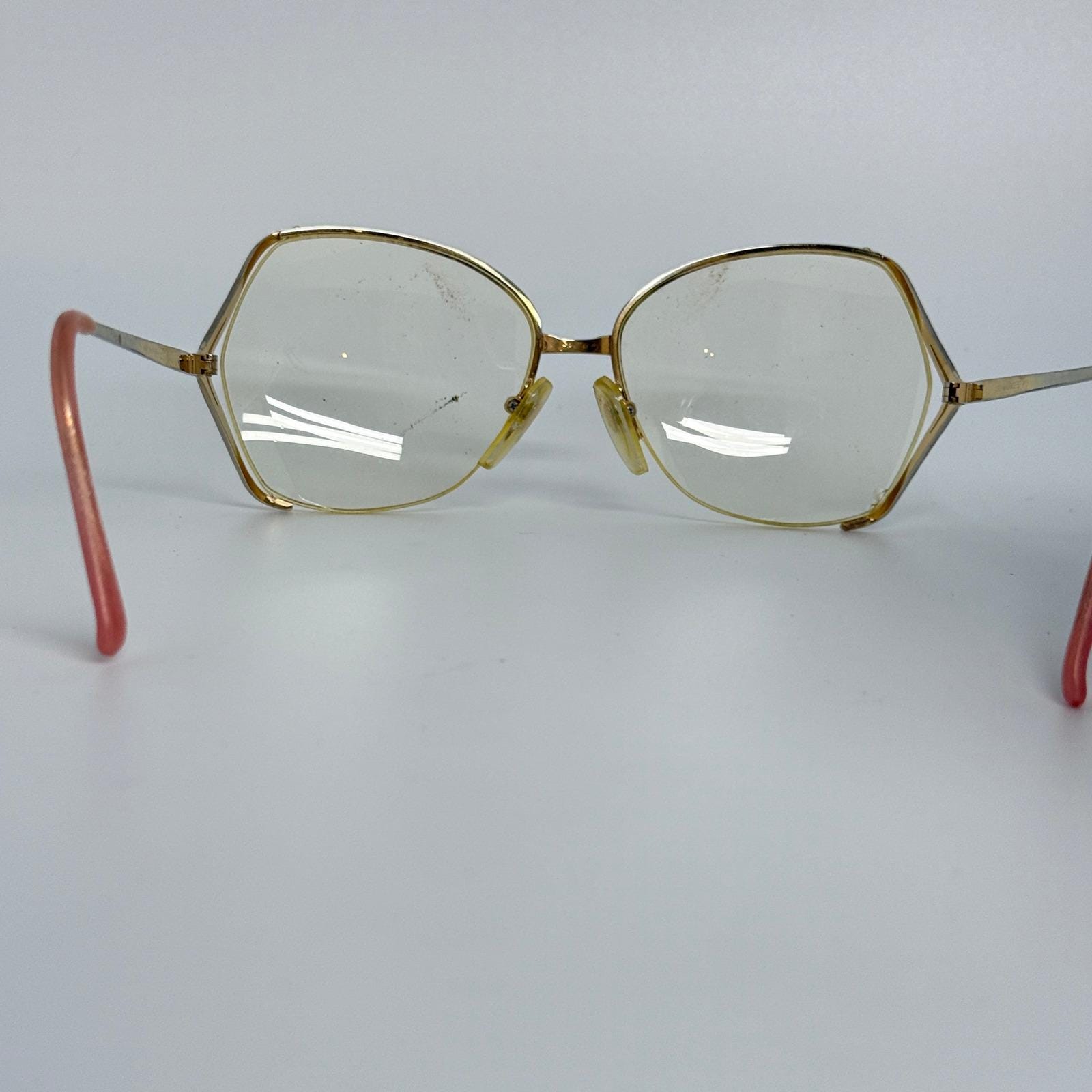MAURICE ST N 1040 Gold Tone Oversized Hexagon Eyeglasses  display picture 1
