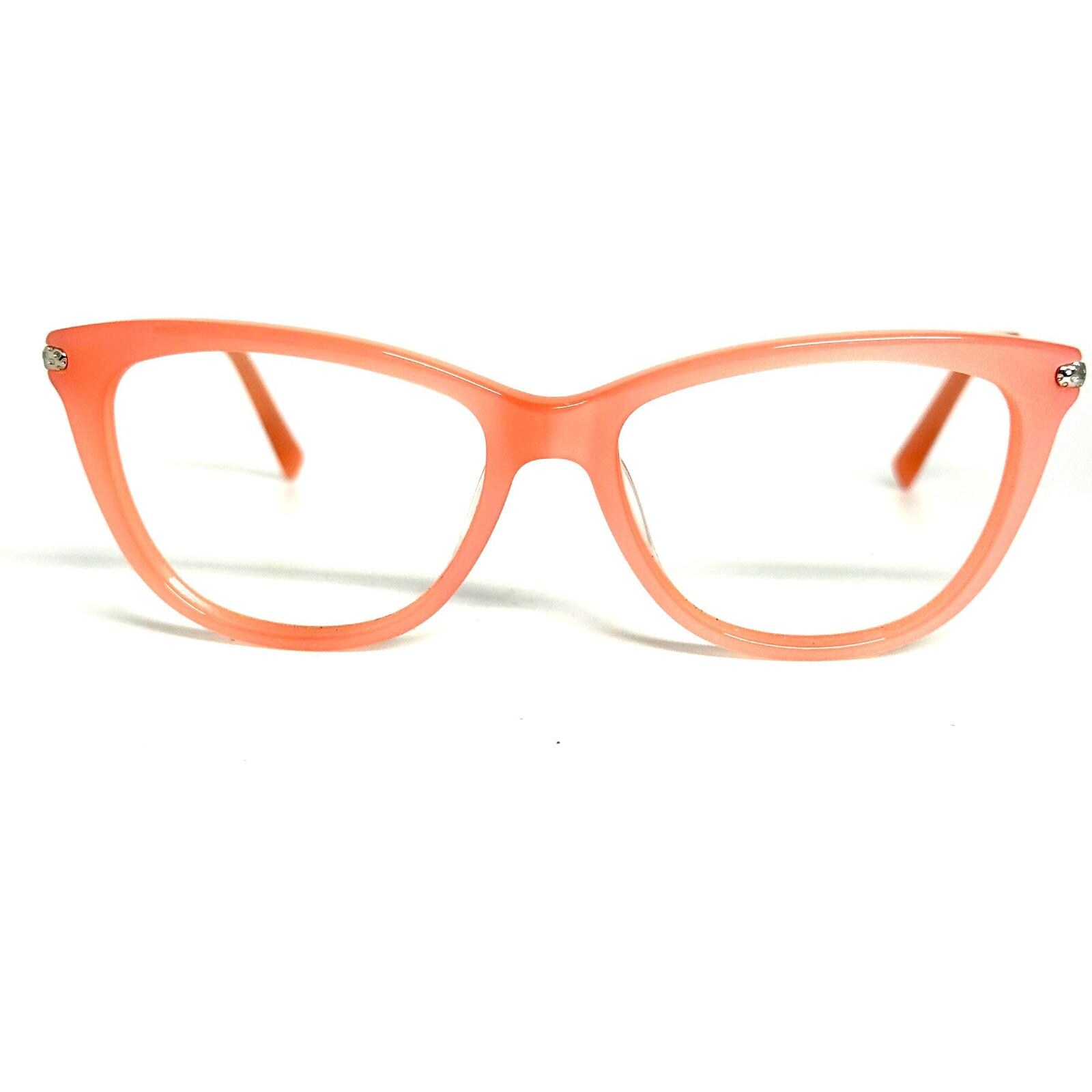 Converse A222 Pink Cat Eye Eyeglasses Frames 54-16-135 Silver Metal Arms Converse Pink Eyeglass Frames | eBay main image 2