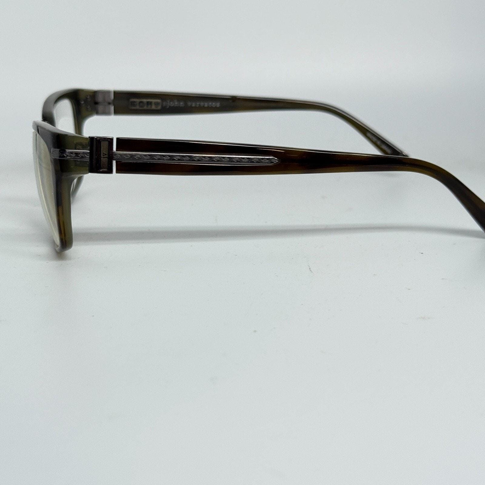 John Varvatos Eyeglasses V350 UF Olive Rectangular Frame  display picture 2
