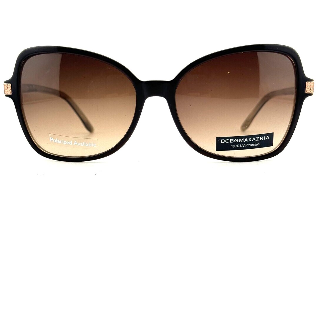 BCBGMAXAZRIA BEWILDER Brown Laminate Sunglasses Frame 57-16  display picture 1
