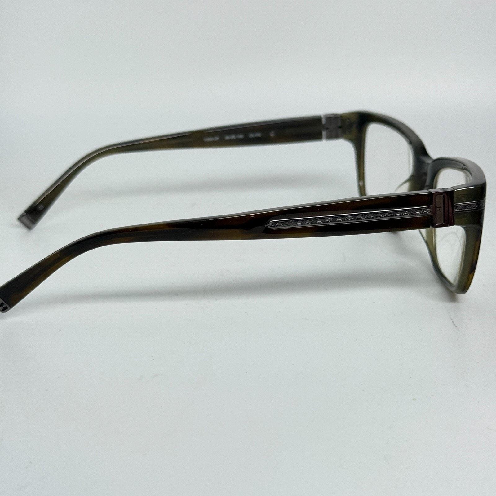 John Varvatos Eyeglasses‎ V350 UF Olive Rectangular Frame Japan 55-20-145 H17949 John Varvatos Eyeglasses V350 UF Olive Rectangular Frame  main image 3