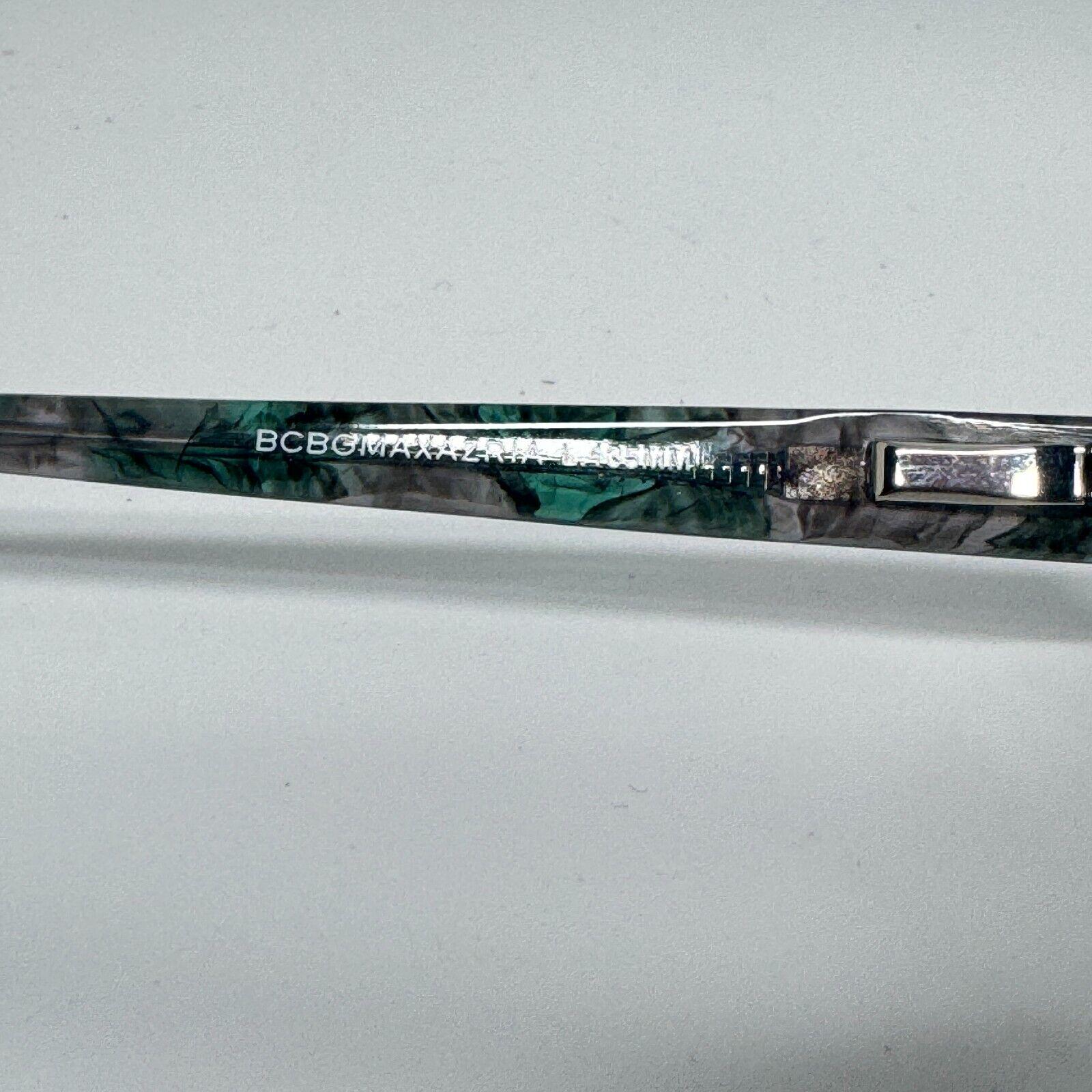 Bcbgmaxazria Cat Eye Half Rim Eyeglasses Flex KANA TEAL 53 