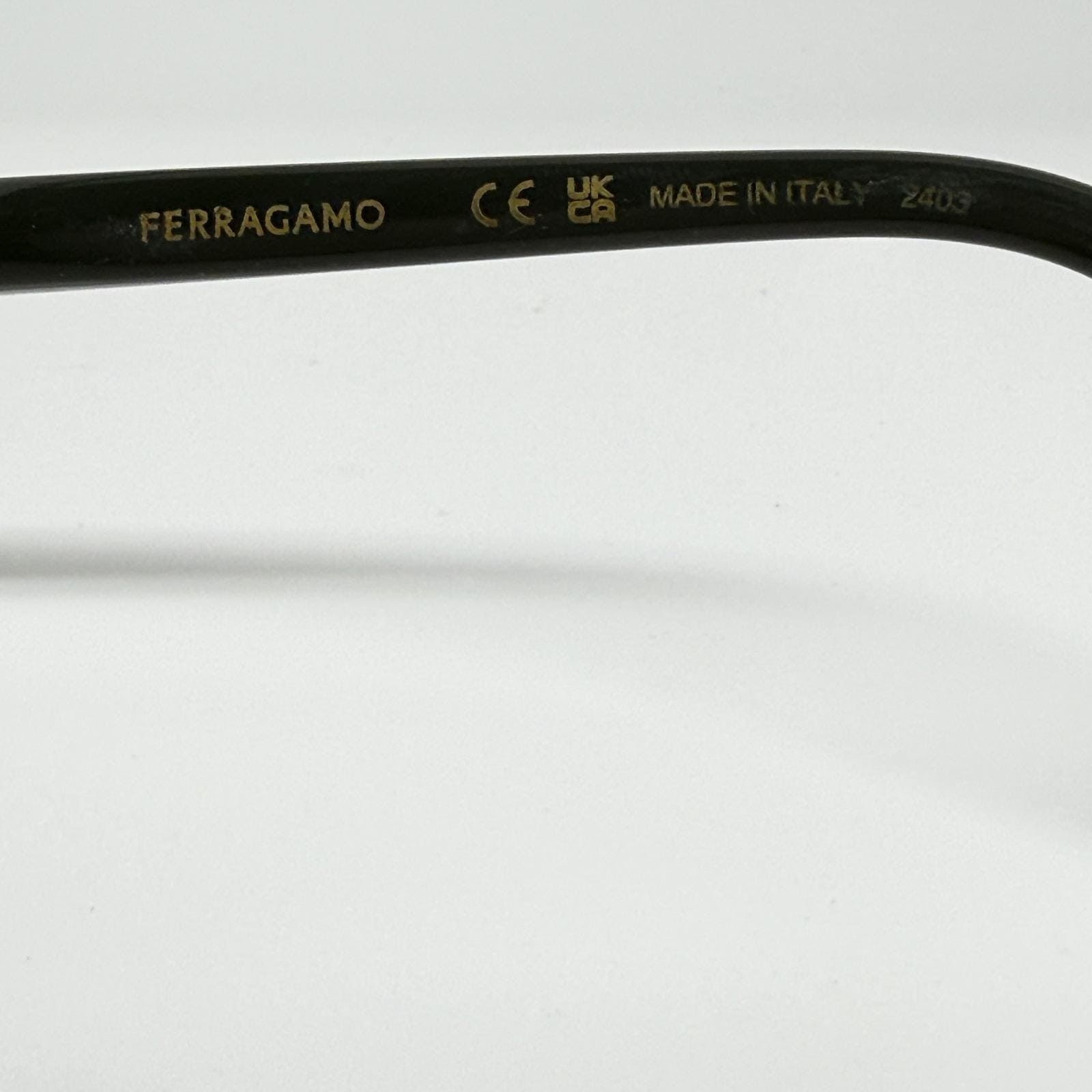 Salvatore Ferragamo SF2973 Eyeglasses Women Olive Green Cat  display picture 3