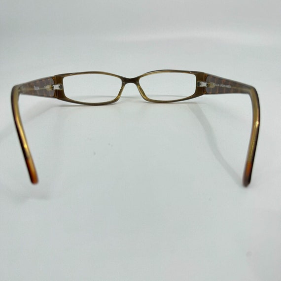 Bulova Eyeglasses Frame Brown Rectangle Trapani O… - image 3