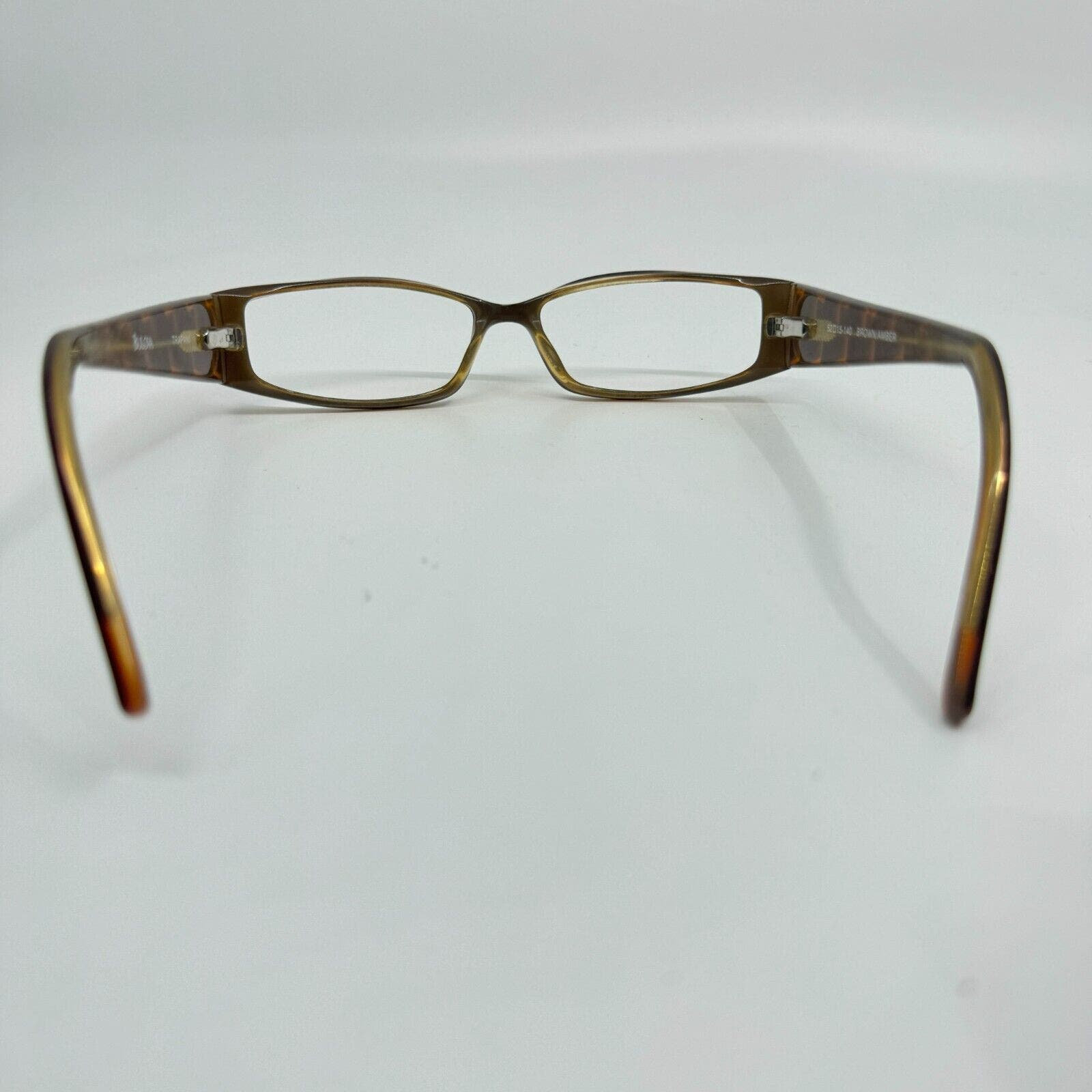 Bulova Eyeglasses Frame Brown Rectangle Trapani Orange Full Rim 52-15-140 H10174 Navarre Eyeglasses - Bulova Authorized Retailer | coolframes  main image 3