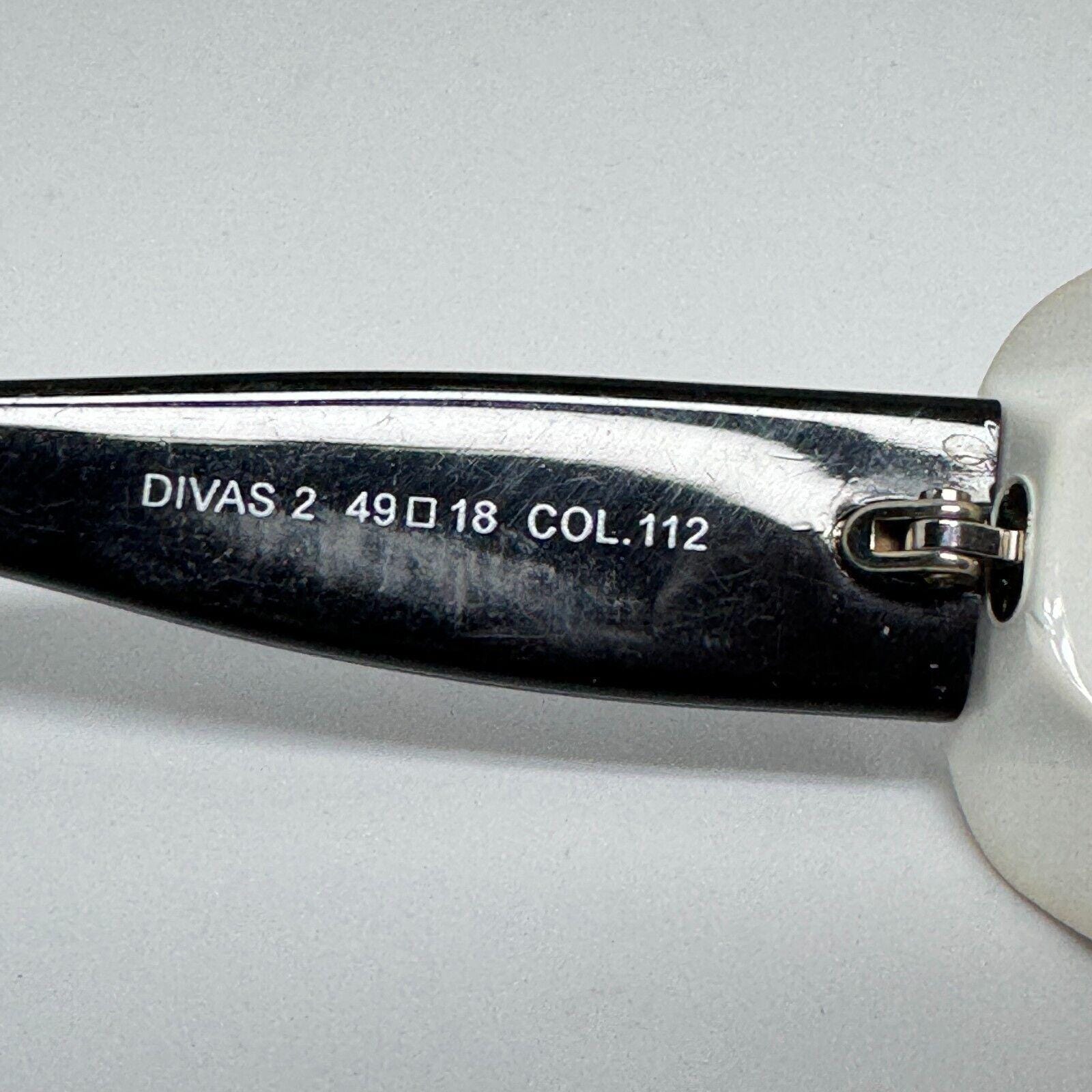 Face A Face Paris Divas 2 Col.112 Black White Sunglasses  display picture 2