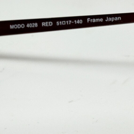 MODO modo.com Eyeglasses Frames Red 4028 51-17-14… - image 8
