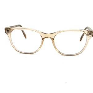 Warby Parker Amelia M 664 Square Crystal Clear Eyeglasses Frame 50-17-142 H14702