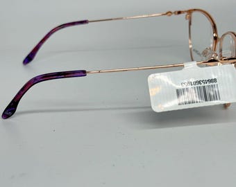 BCBGMAXAZRIA Henley Purple Rose Gold EYEGLASSES FRAME 54-15 