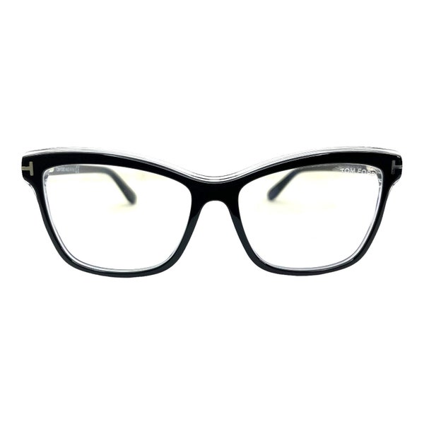 Tom Ford Eyeglasses Frames TF 5619-B 001 Shiny Black 55-15-140 H6184