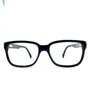 Pluton Fidela Sunglasses Black Square Full rim Made in France H7144