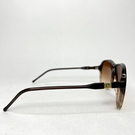 Vintage Pierre Cardin Brown Aviator Sunglasses Or… - image 5