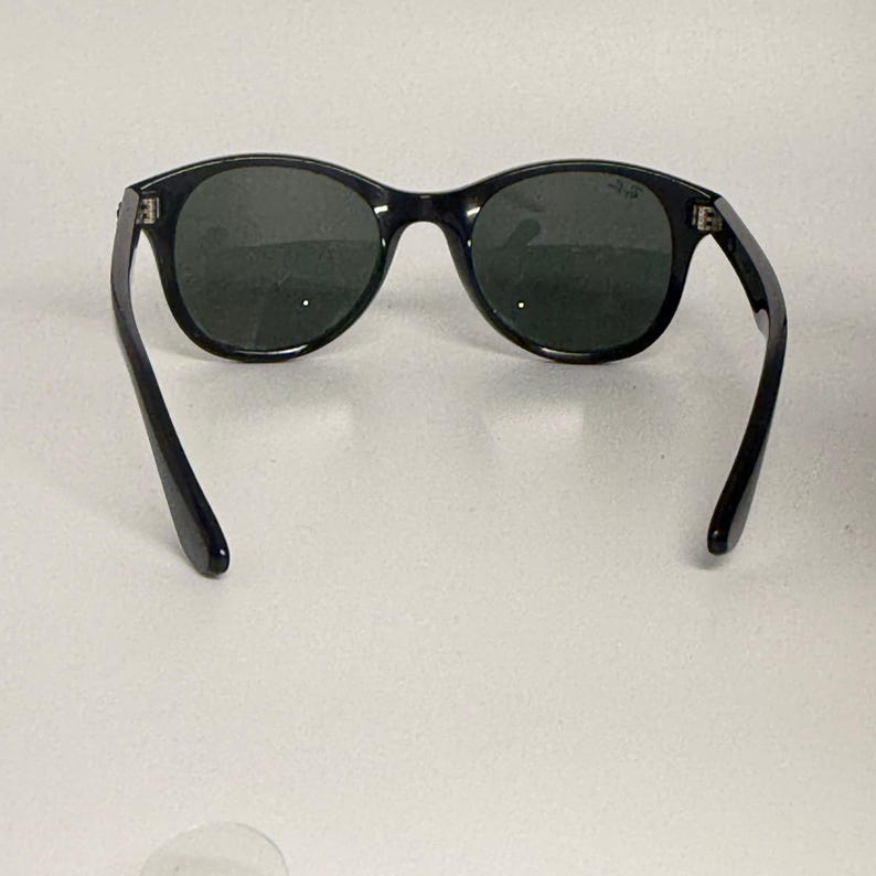 Ray-Ban RB4203 601 Black Round Sunglasses Green Classic G-15 Lenses 51mm Italy image 3