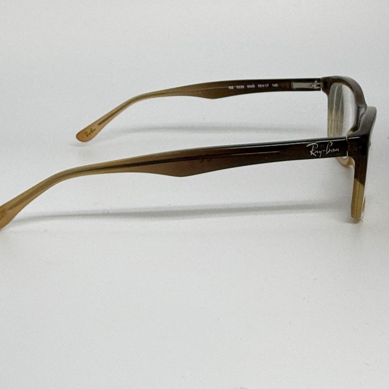 Ray Ban RB 5228 5043 Brown Gradient Square Eyeglasses Frames 53 17 140 21452 image 4