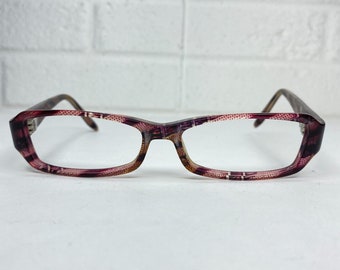 Armani Exchange AX215 Womens Purple Snakeskin Rectangle Eyeglasses Frame H1609