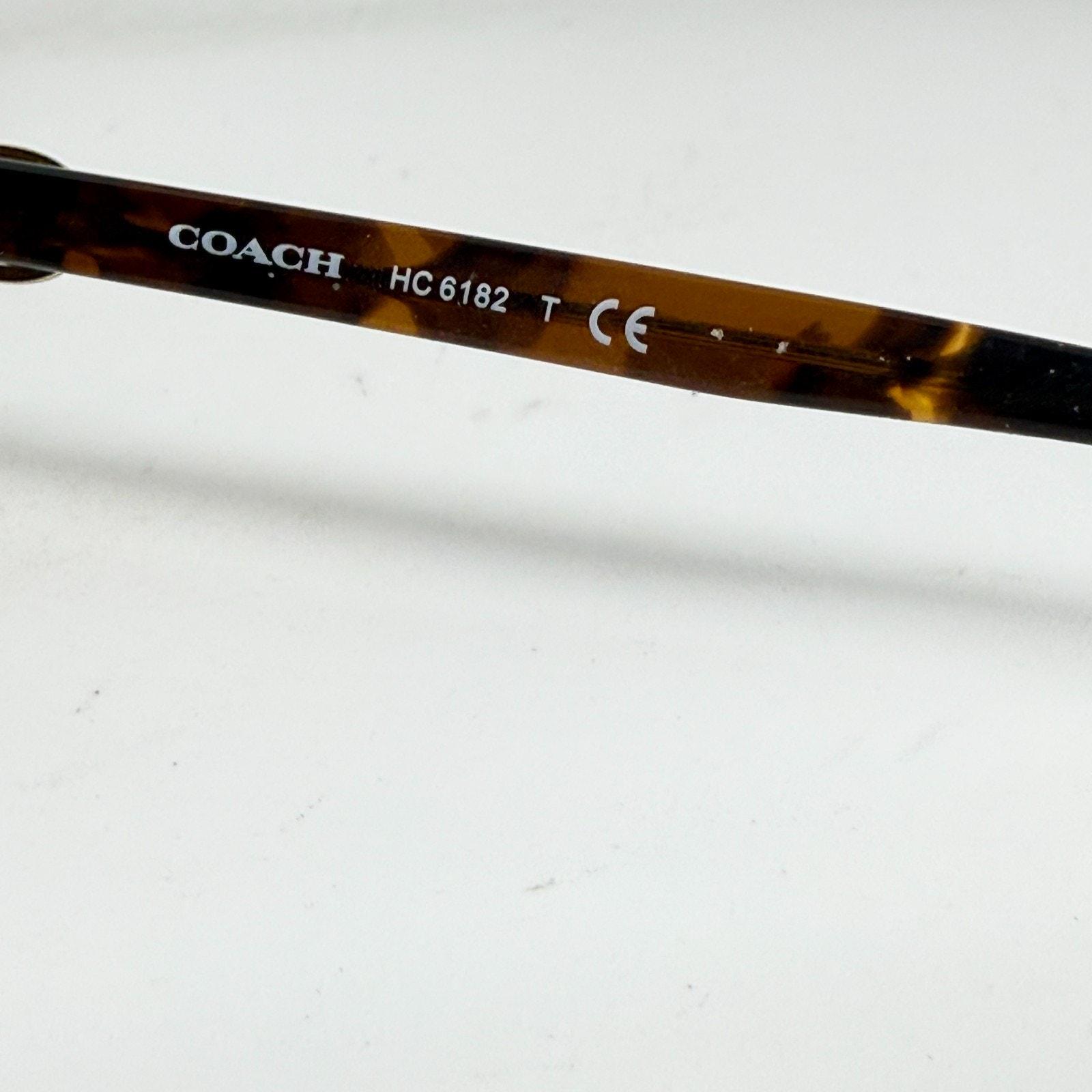 COACH HC6182F 5664 Milky Amber Tortoise Round Women\'s 55 mm Eyeglasses +2.50 NEW Coach Womens Eyeglasses HC6182 5664 Milky Brown Amber  main image 3