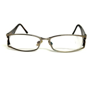 Bvlgari 138 Tortoise Shell Crystal Rectangle Eyeglasses Frames Italy 52-16-135