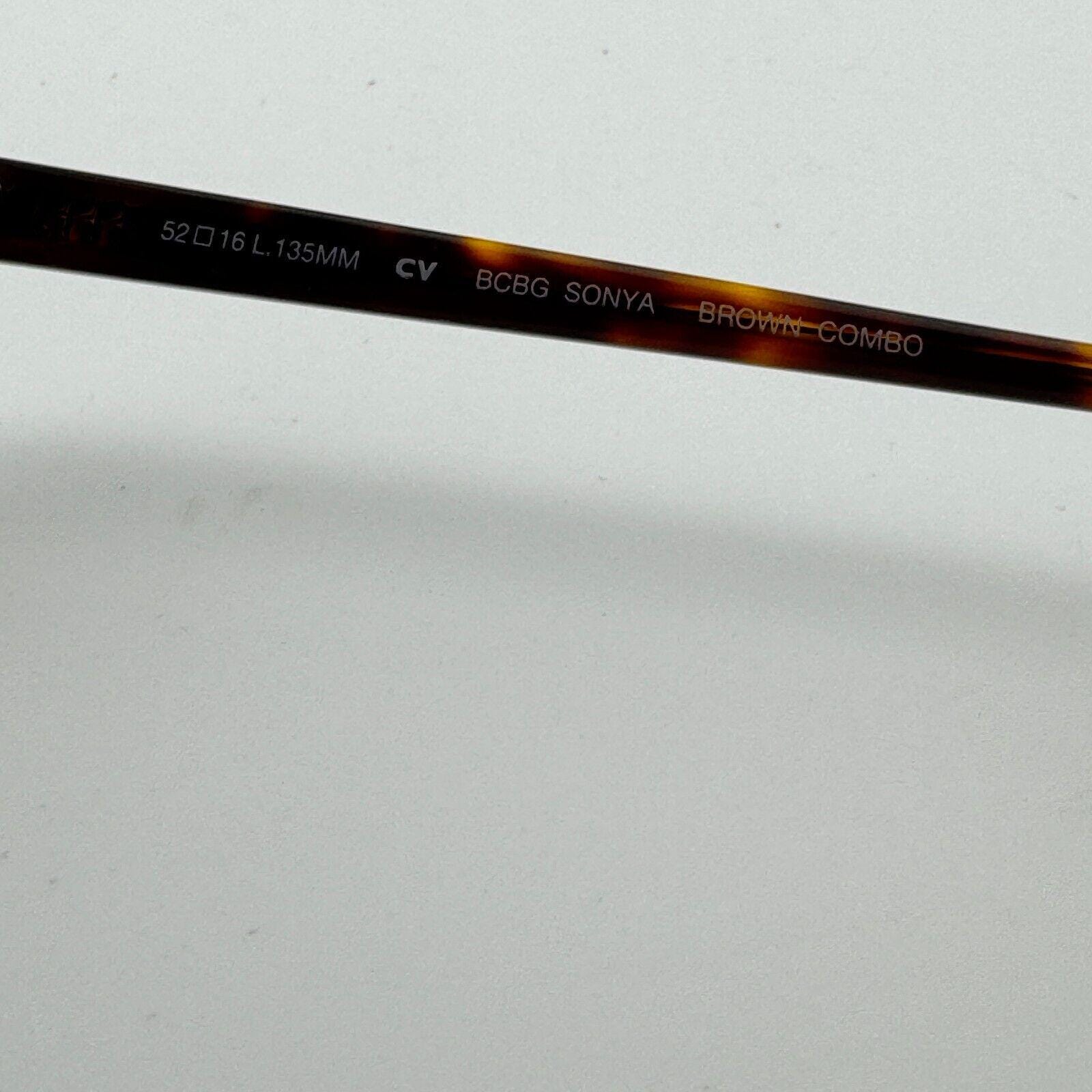 BCBGMAXAZRIA SONYA Brown Combo Eyeglasses Frame‎ 52-16-135mm H13379 BCBGMAXAZRIA Sonya Blue Combo Eyeglasses Frames 52-16-135mm  main image 2
