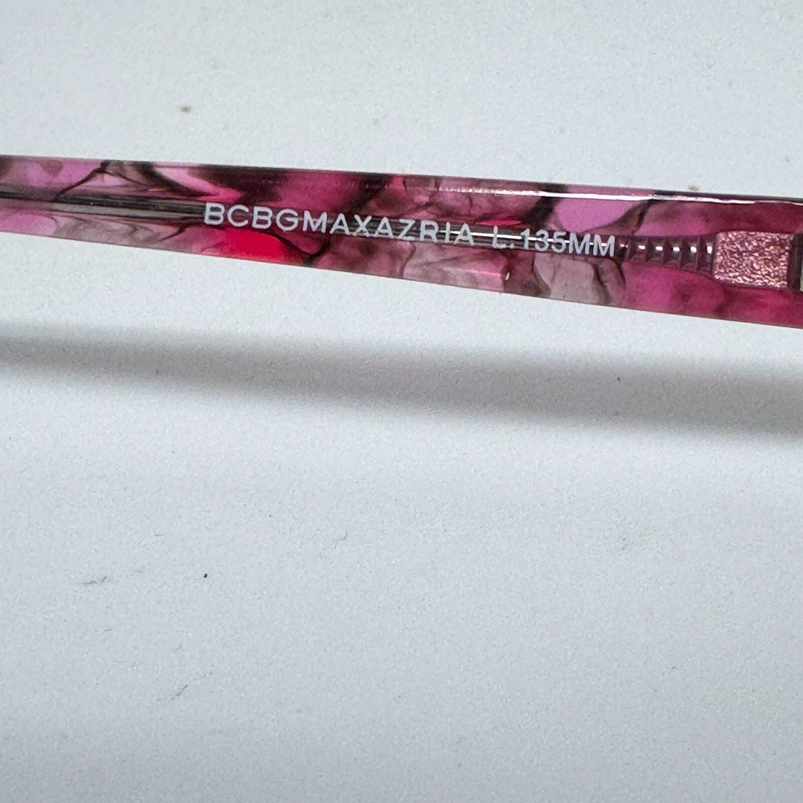 BCBGMaxazria‎ Kana Wine Eyeglasses Frames Womens Pink red 53 17 135 H17578 Bcbgmaxazria Kana Wine Eyeglasses Frames Womens Pink Red 53  main image 4