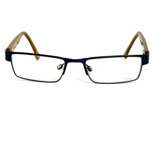 Spy Optic Buster Eyeglasses Navy Blue Amber Rectangular Frames 47-16-135