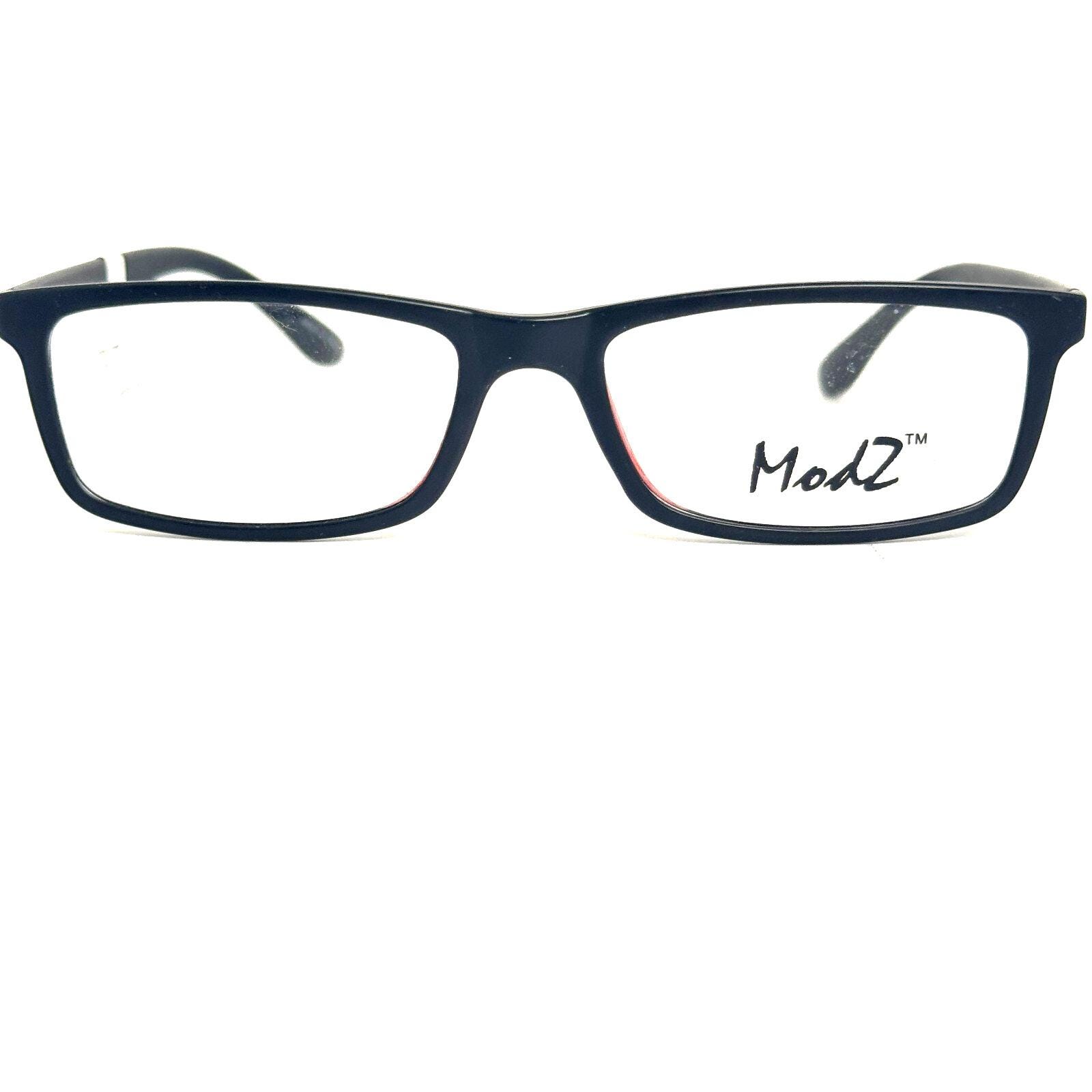 Modz Titanium Eyeglasses Frame Men's Magnum Black Rectangle 53-18