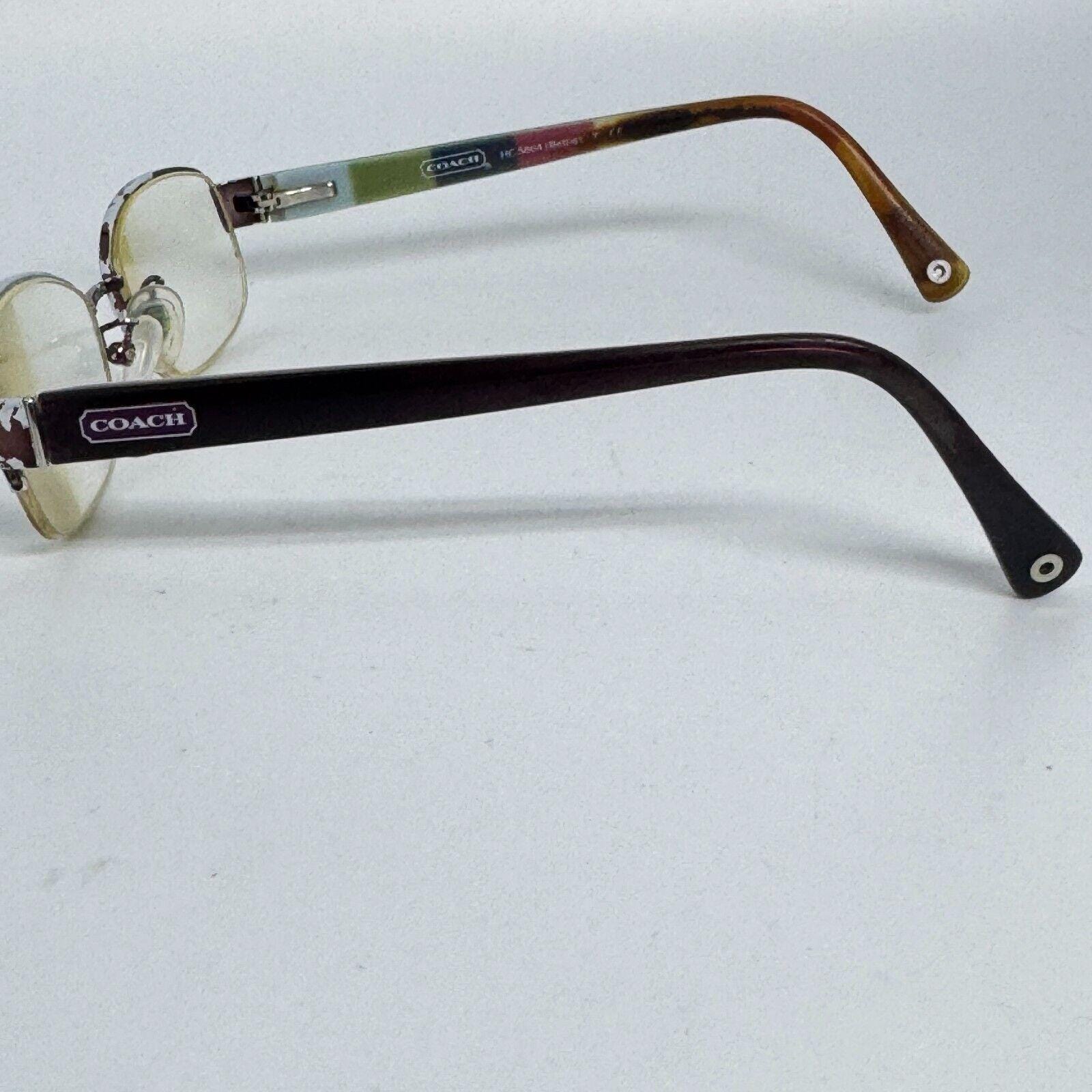 Coach Bettie Ladies Eyeglasses/Glasses Frame Purple Half Rim Eye Wear HC5004 Coach HC5004 (Bettie) 9032 Eyeglasses Purple Half Rim  main image 4