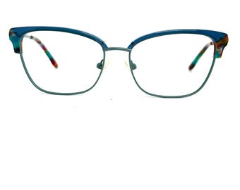 BCBGMAXAZRIA LINNET C Blue Toquoise Eyeglasses Frame 53-16  display picture 2