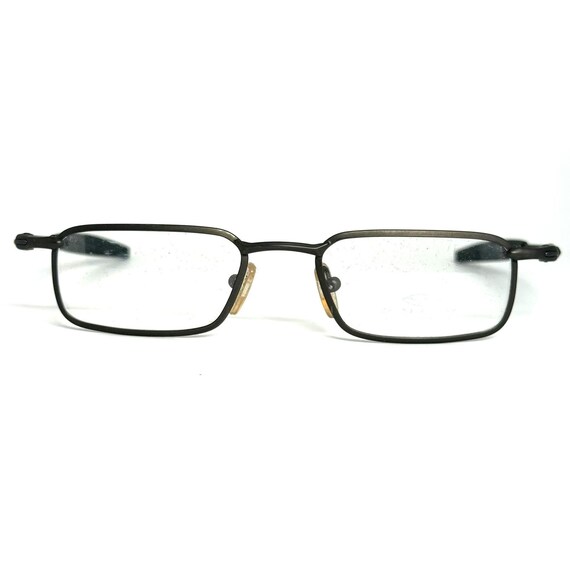 Oakley MX GME Gunmetal Rectangular Metal Eyeglasses Frames 50-19 H6267