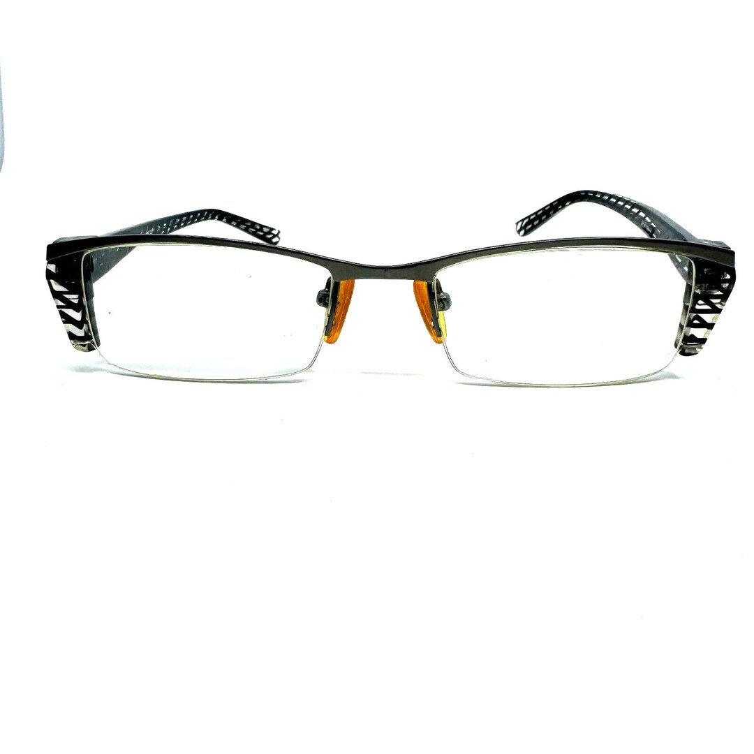 Dross Eyeglasses Frames Dr01 Black Clear Half Rim Womens Etsy