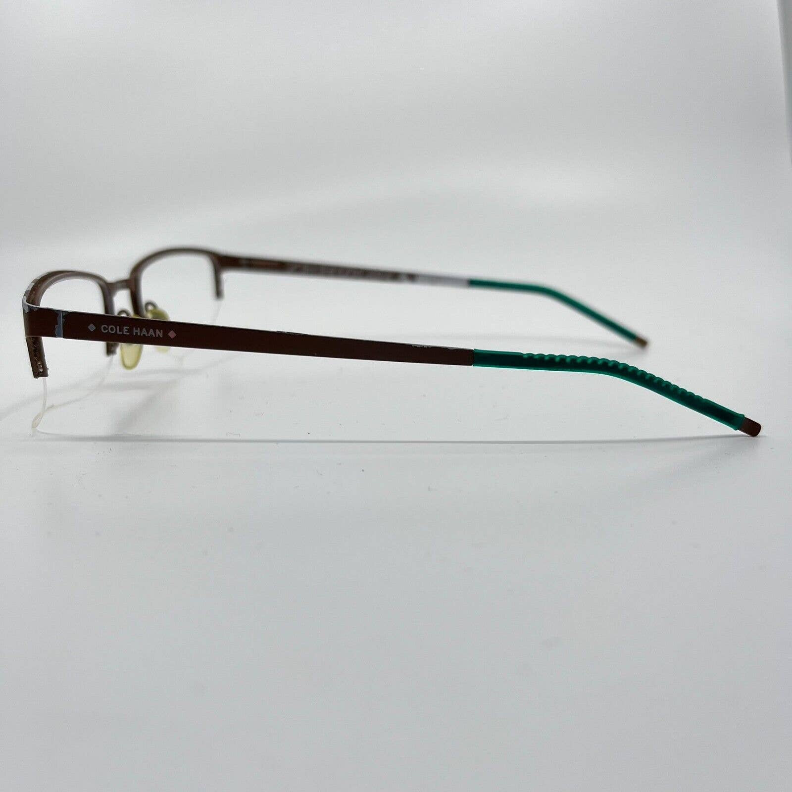 Cole Haan Eyeglasses Frames Half Rim CH4014 Brown 210 53-18  display picture 3