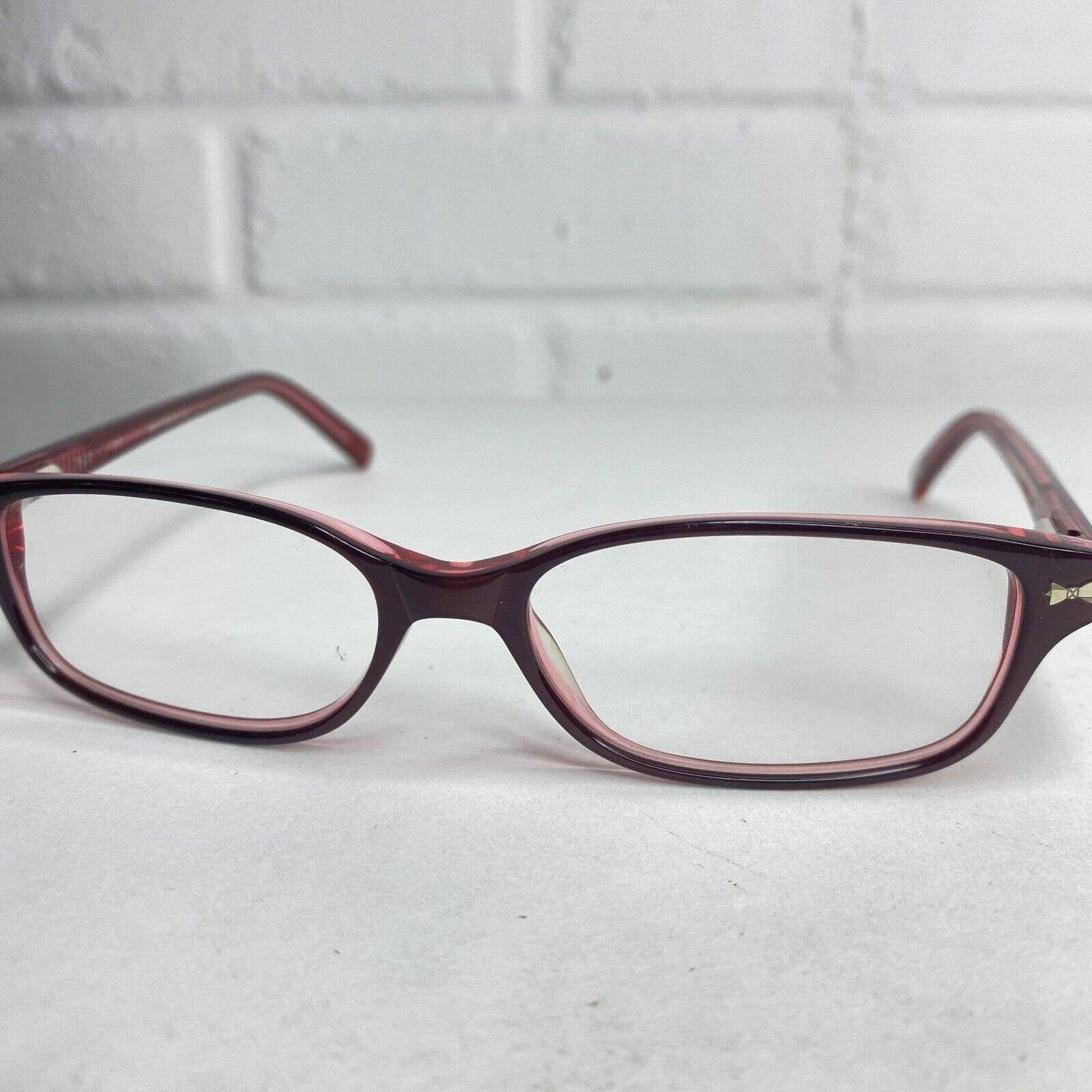 Ted Baker London Brown Tortoise‎ B705 Plastic Frame Eyeglasses Pink H2592 Ted Baker London Brown Tortoise B705 Plastic Frame  main image 2