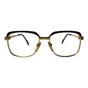 Metzler Eyeglasses Frames 0760 334 Gold Round Full Rim H5619