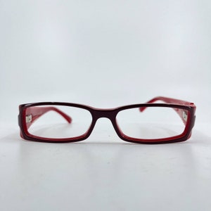Emporio Armani EA 9416 FOQ Eyeglasses Frames Only Red Black Arm Bent H7133