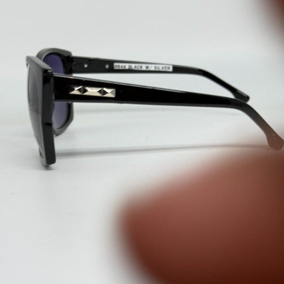 BCBGMAXAZRIA B844 black and Silver Sunglasses Frames Purple Lens‎ H19124 BCBGMAXAZRIA B844 ブラック＆シルバー サングラス フレーム  main image 2