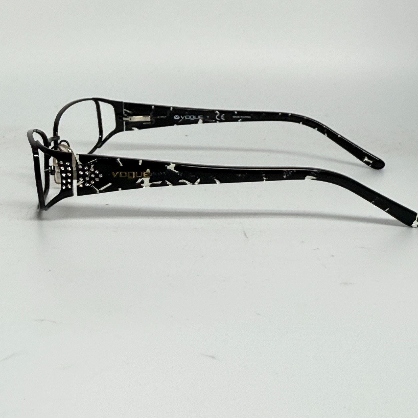 Vogue VO 3671-B Eyeglass Frame With Crystals - Black - Flex  display picture 1