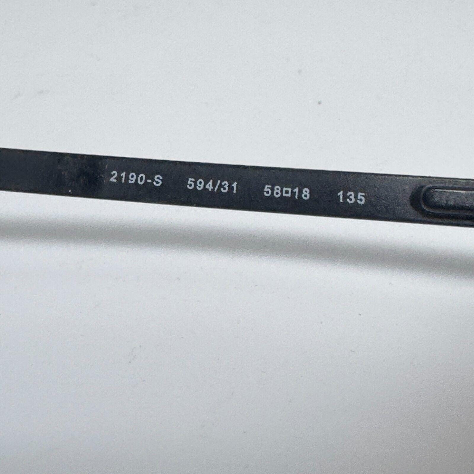 PERSOL 2190-s 594/31‎ Sunglasses Frames need new lens 58-18-135 H16133 PERSOL 2190-s 594/31 Sunglasses Frames Need New Lens 58-18  main image 3
