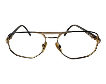 Marco de anteojos Rodenstock Italia 680 GP 56-17-18-135 Borde completo dorado H5285