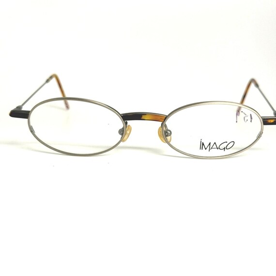 IMAGO IBIS Eyeglasses Frames Germany 48-20-140 Oval Silver Tortoise Vintage