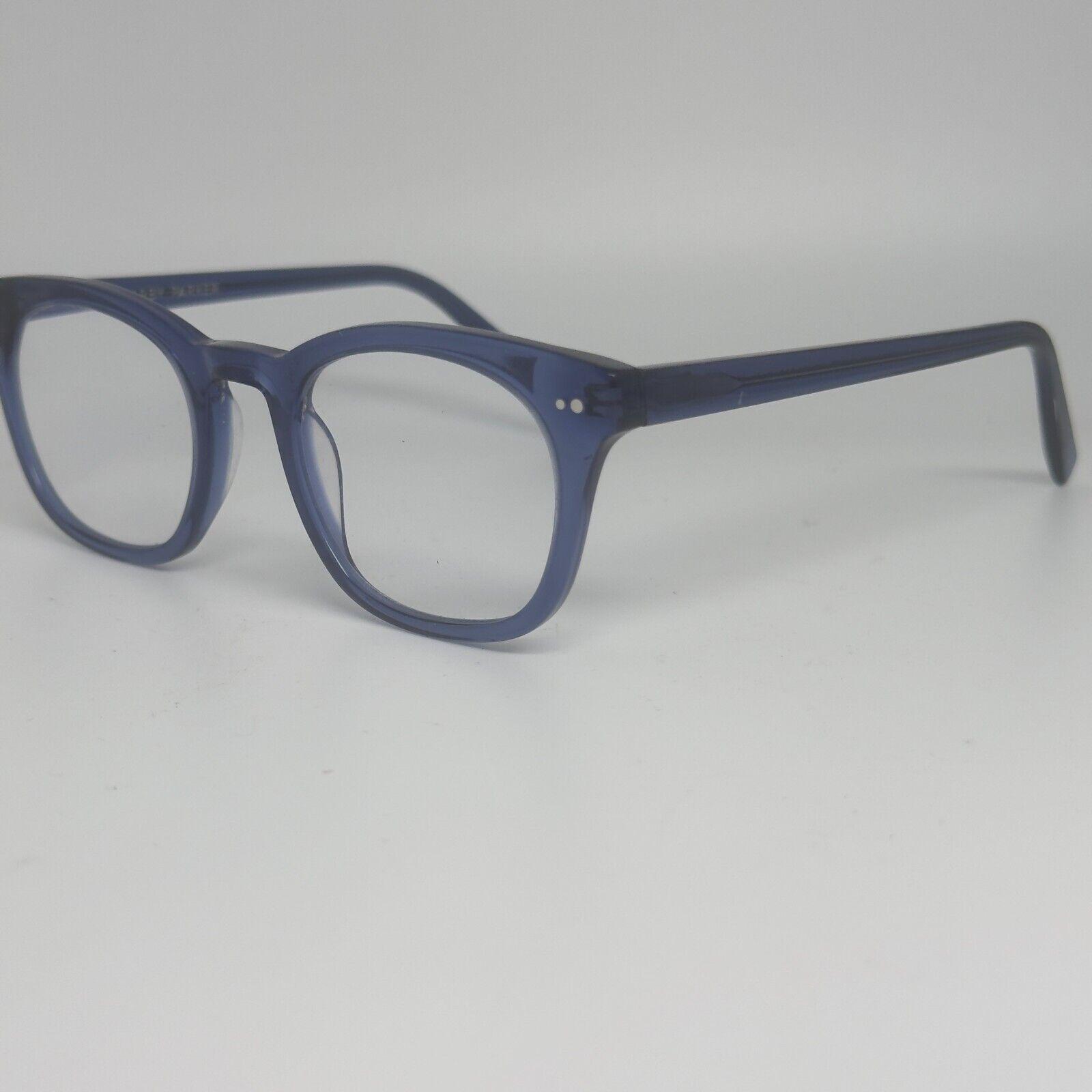 Warby Parker Newman M447 Blue Round Eyeglasses 48-21 140 