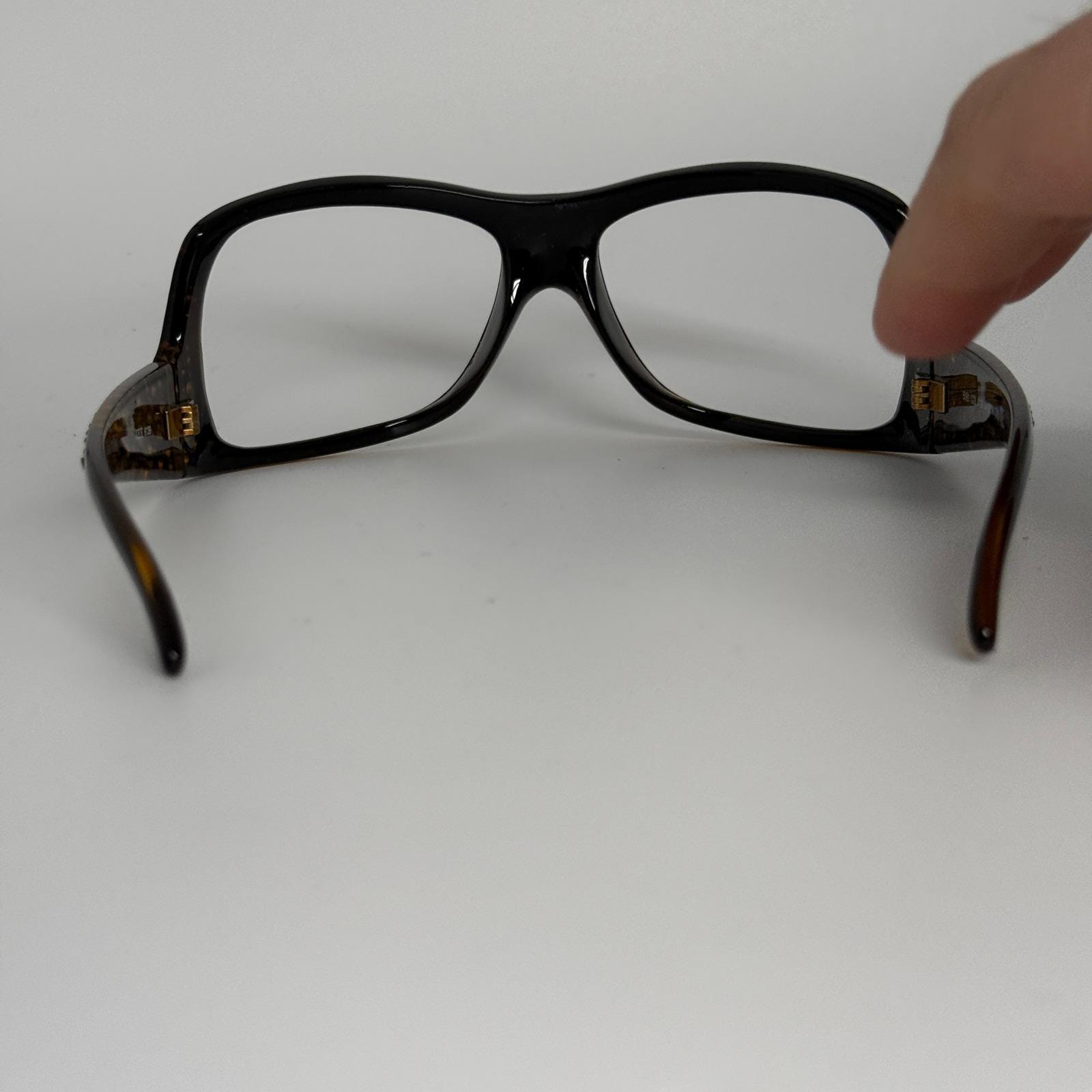 SEE Eyewear 6139 5181 Col.4126 Black Amber Studded Eyeglass Frames Italy 22292‎ SEE Eyewear 6139 5181 Col.4126 Black Amber Studded Eyeglass  main image 3