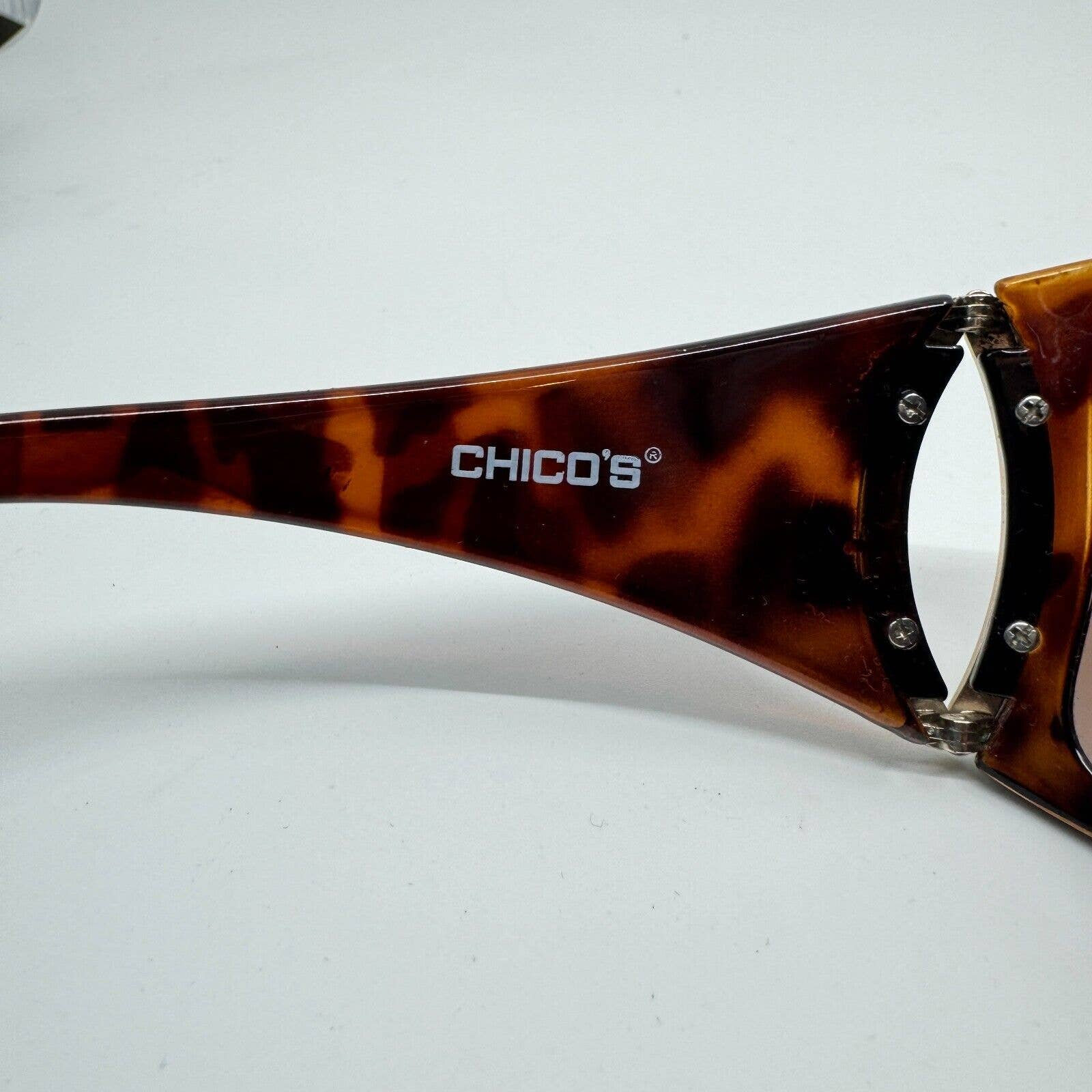 Chico\'s Brown Sunglasses Chico Sunglasses Clear Brown | Glasses Online | Glasses2You main image 2